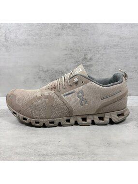 On Cloud 5 Waterproof Running Shoes - Women's Size 8 - Cream